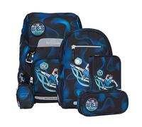 Beckmann Classic Schulranzen-Set Junge Polyester Schwarz, Blau