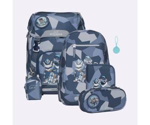 Beckmann Schulrucksack-Set Classic Tiger Race, 7-teilig
