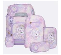 Beckmann Schulrucksack-Set Classic Unicorn Princess Purple, 6-teilig