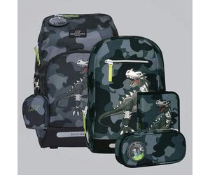 Beckmann Schulrucksackset Active Air FLX Set Camo Rex , 6-teilig