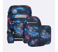 Beckmann Schulrucksackset Classic Ninja Elements 6-teilig 22 Liter Schwarz