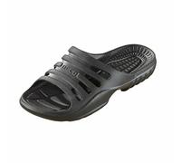 Beco Badeschuhe Herren - leichte Eva Badesandalen Herren mit komfortablem Fußbett, Aquaschuhe Herren ideal für Schwimmbad oder Strand - in Schwarz, Größe: 49