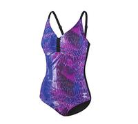 BECO Beermann Damen Badeanzug BECO Badeanzug, D-Cup Power of Nature, lila/schwarz, 40, 66962