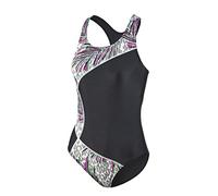 BECO Beermann Damen Badeanzug BECO Schwimmanzug Aqua, schwarz/bunt, 42, 06669