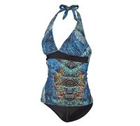 BECO Beermann Damen BECO Tankini, C-Cup Power of Nature, Petrol/Schwarz, 46