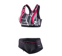BECO Beermann Damen Bikini 8849 42 schwarz weiß pink frint print bustier