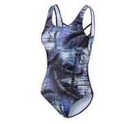 BECO Beermann GmbH & Co. KG Damen Badeanzug Classic, blau/schwarz, 38, 63501
