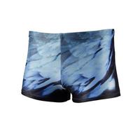 BECO Beermann GmbH & Co. KG Herren Badehose Square Leg Badehose, blau/schwarz, 8, 4520