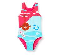 BECO Beermann GmbH & Co. KG Mädchen Badeanzug Sealife, blau/pink, 86, 5496