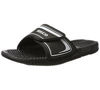 BECO-Beermann GmbH & Co. KG Pantoletten mit Massagefußbett-90601, Herren Pantoletten, Schwarz (Schwarz/Grau 110), 42 EU (8 UK)