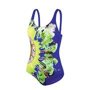 Beco Damen Badeanzug Badeanzug Schwimmanzug Damen, B-Cup Tropical Heat Mehrfarbig, blau, 40, 0/66770