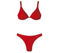 Bikini B-Körbchen Drahtbügel Damen Polyamid rot Größe 36