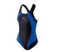 Beco Damen Schwimmanzug-Basics, Schwarz/Royalblau, 38, 6747
