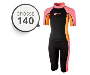 BECO Kinder Neoprenanzug Shirt+Jammer, Zweiteilig, Pink, 140