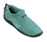Beco Wasserschuhe Damen & Herren - Neopren Badeschuhe mit Netzeinsatz & Gummisohle, elastische Surfschuhe ideal für Wassersportaktivitäten - in Pertrol, Größe: 38