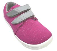 BEDA Leichte & super Flexible Textil Schuhe mit Mesh innen, Barfußschuhe Modell Stars oder Pink Shine (Pink Shine, EU Schuhgrößensystem, Grundschulkind, Numerisch, M, 31)