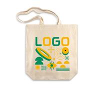 Bedruckte Baumwolltasche 38x8x42cm 220g/m2 ecru - 1 Fabre / Nein / 3000 Stück