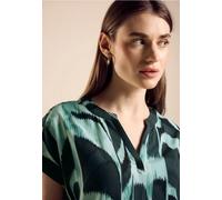 STREET ONE Damen A344570 Bedruckte Bluse, Hunter Green, 36
