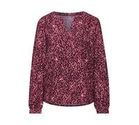 Street One Damenbluse A345320 – bedruckt – Mulberry Red – Größe 34