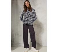 Cecil - Bedruckte Longbluse grau - Gr. - XS