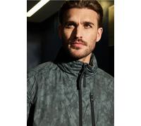 Windbreaker STREET ONE MEN, Herren, Gr. M (40), grün (dusty grün), Stoff, Obermaterial: 100% Polyester; Futter: 100% Polyester, bedruckt, normal normal, hoch geschlossener Ausschnitt, Bündchen, Jacken