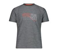 CMP Herren Melange Print T-Shirt (Größe 5XL, grau)