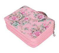 Bedrucktes, mehrlagiges Federmäppchen, 252 Fächer, Reißverschluss mit großer Kapazität, glattes und strapazierfähiges, wasserdichtes Gewebe, einfaches Organisieren aller Arten von (Rose Foundation)