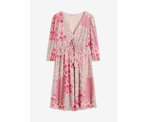bedrucktes Mesh-Tunika-Kleid 52/54 (XXL)