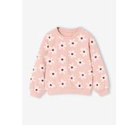 Bedrucktes Sweatshirt Mädchen rosa Gr. 128 von Vertbaudet