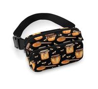 Bee and Honey Bauchtasche, Crossbody-Tasche für Damen und Herren, Gürteltasche, Hüfttaschen für Workout, Laufen, Reisen, mit verstellbarem Riemen