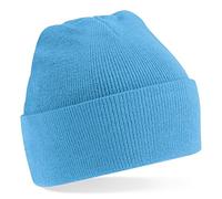 Beechfield, Acryl-Strickmütze für Erwachsene, zum Aufschlagen, Unisex Gr. Einheitsgröße, Blau (Surf Blue)
