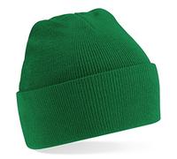 Beechfield Acryl-Strickmütze für Erwachsene zum Aufschlagen Unisex Einheitsgröße Kelly