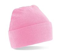 Beechfield Acryl-Strickmütze für Erwachsene zum Aufschlagen – Unisex Einheitsgröße, Rose
