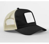 BEECHFIELD APPLIQUÉ PATCH 5 PANEL TRUCKER BLACK/STONE