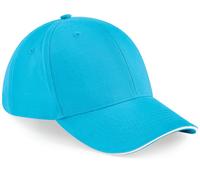 BEECHFIELD ATHLEISURE 6 PANEL CAP SURF BLUE/WHITE