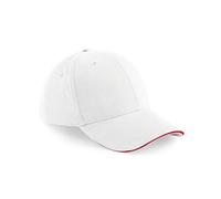 Beechfield - Athleisure 6 Panel Cap White - Gr. - One Size