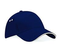 Beechfield B015 Ultimate Cap / Schirmmütze, 5 Panels, Unisex, für Erwachsene Einheitsgröße Mehrfarbig (French Navy/Putty)