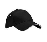 CB15C Beechfield Kappe Ultimate 5-Panel-Kappe Sandwich Black One Size