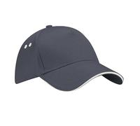 CB15C Beechfield Kappe Ultimate 5-Panel-Kappe Sandwich Graphite Grey One Size