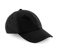 Beechfield Unisex Outdoor 6 Panel Cap, schwarz, Einheitsgröße