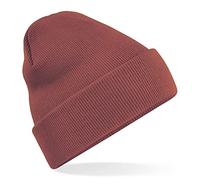 Beechfield B45 - Umgeschlagene Beanie-Mütze, braun, B45