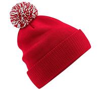 Beechfield B450R Recycled Snowstar Beanie - Classic Red/White