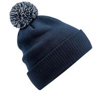 Beechfield B450R Recycled Snowstar Beanie - French Navy/Light Grey