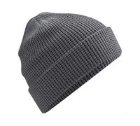 Beechfield Strickmütze CB52N – Bio-Baumwolle Waffle – Graphite Grey – Einheitsgröße