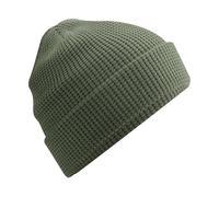 Beechfield B52N Organic Cotton Waffle Beanie - Olive Green