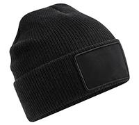 Beechfield B540 Removable Patch Thinsulate™ Beanie - Black