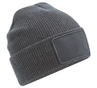 Beechfield B540 Removable Patch Thinsulate™ Beanie - Graphite Grey