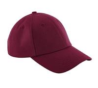 Beechfield Baseball-Kappe CB59 Authentic – 6-Panel-Design, mittleres Profil – Burgundy One Size
