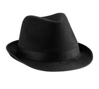 Beechfield B630 Fedora Hut schwarz S/M