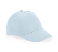 CB63NB Beechfield Junior Kinder organische Baumwolle 5 Panele Kappe Powder Blue One Size